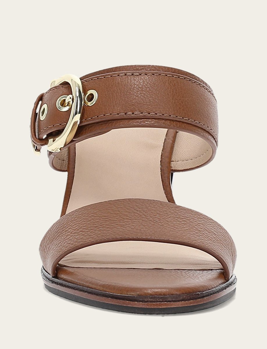 Frye Quality - Women's Dark Latte Stella Buckle Slide Sandals