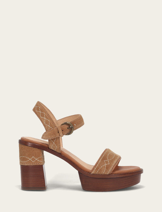 Frye Recommended - Women’s Almond Pipa Woodstock Sandals