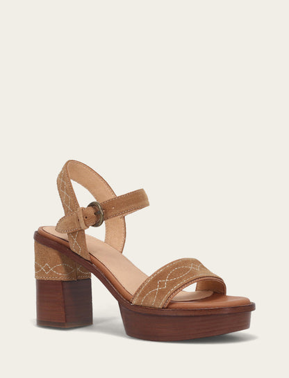Frye Recommended - Women’s Almond Pipa Woodstock Sandals