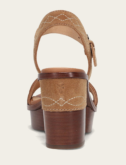 Frye Recommended - Women’s Almond Pipa Woodstock Sandals
