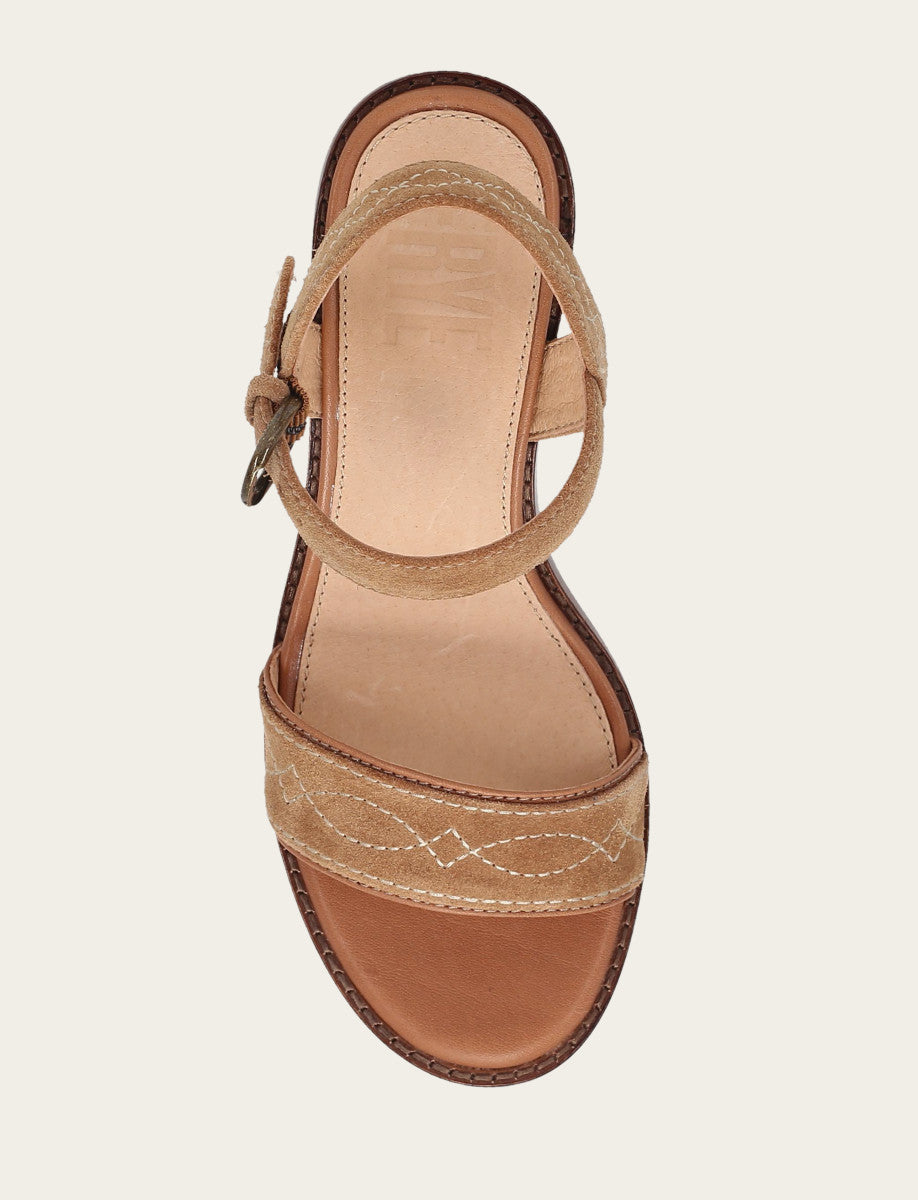 Frye Recommended - Women’s Almond Pipa Woodstock Sandals