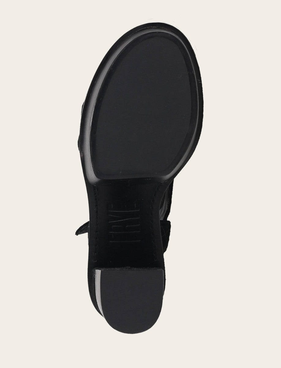 Frye Value - Women’s Black Pipa Woodstock Sandals