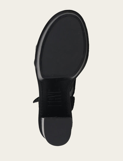 Frye Value - Women’s Black Pipa Woodstock Sandals