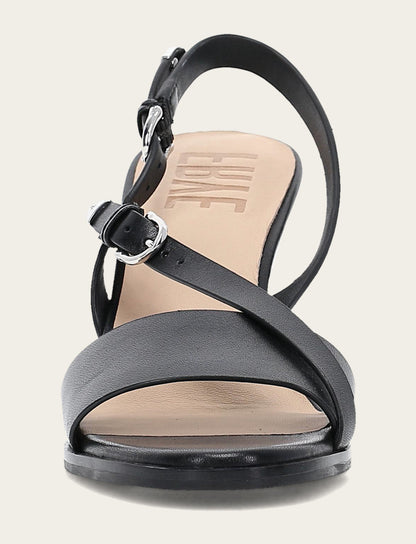 Frye Top Pick - Women's Black Rachel Buckle Sandals