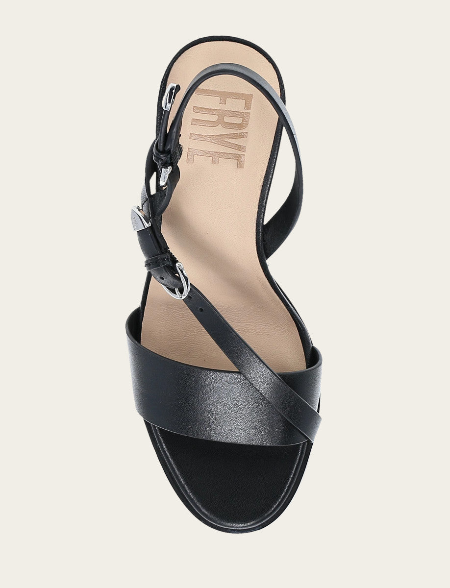 Frye Top Pick - Women's Black Rachel Buckle Sandals