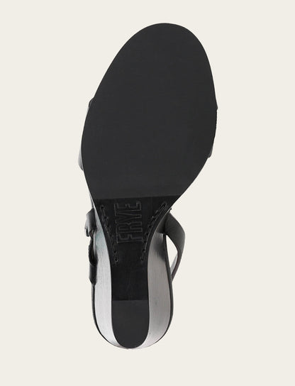Frye Top Pick - Women's Black Rachel Buckle Sandals