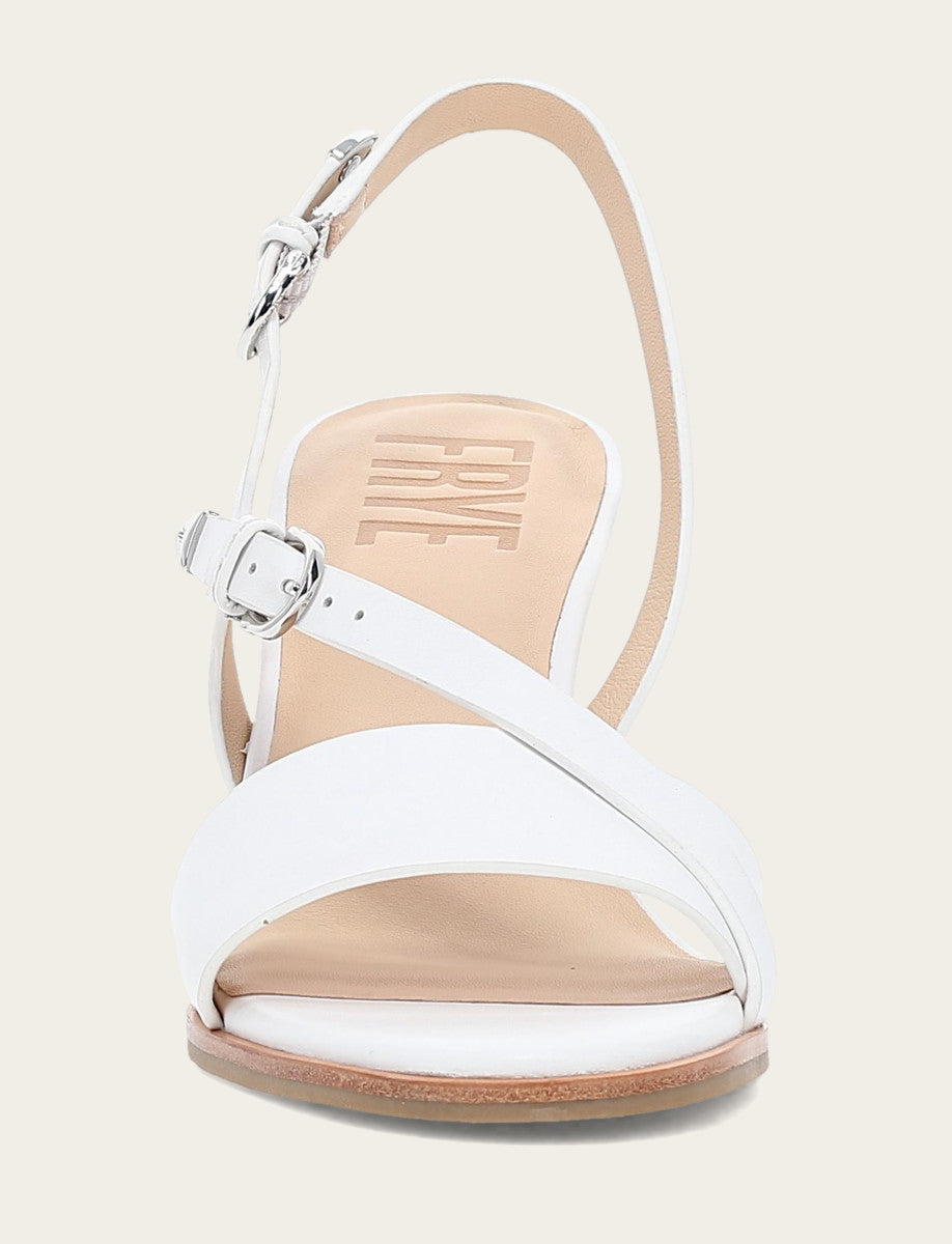 Frye Customer Favorite - Women's White Rachel Buckle Sandals