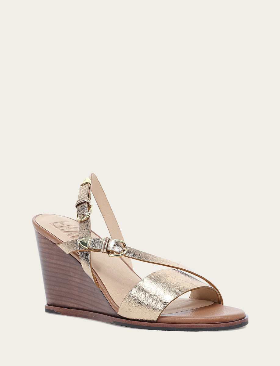 Frye Trusted - Women's Dark Gold Rachel Buckle Sandals