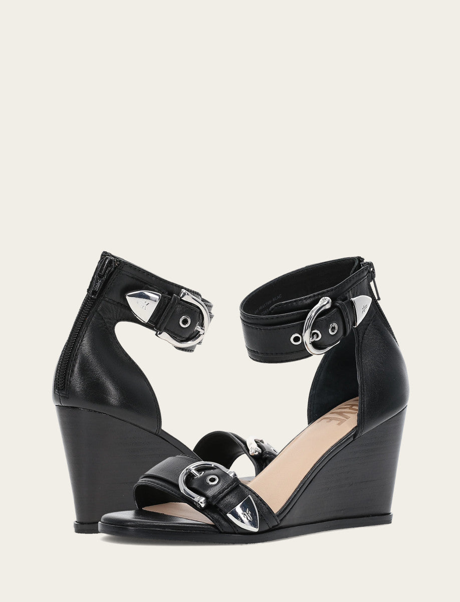 Frye Exclusive - Women's Black Rachel 2 Piece Sandals