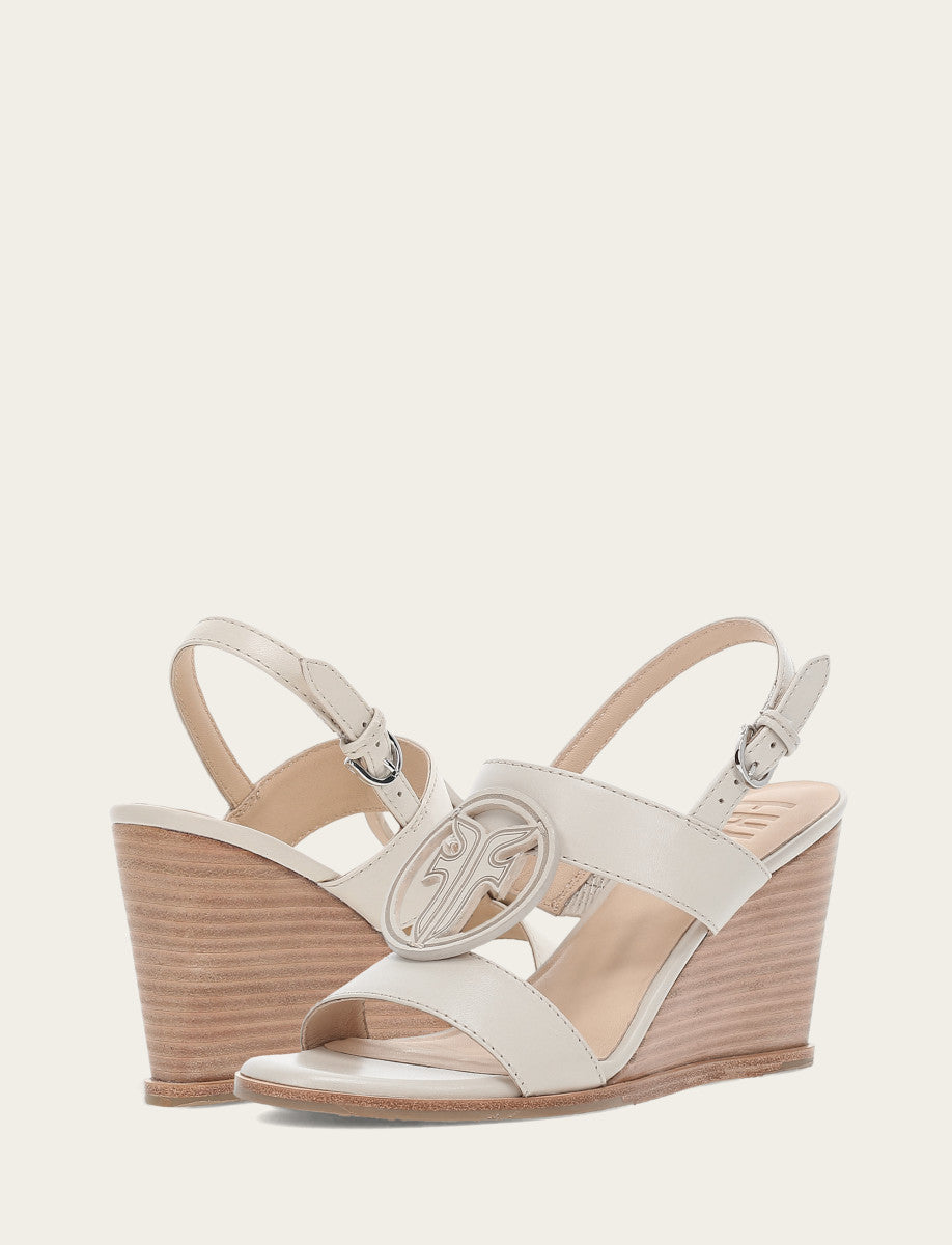 Frye Quality - Women's Ivory Rachel Logo Sandals