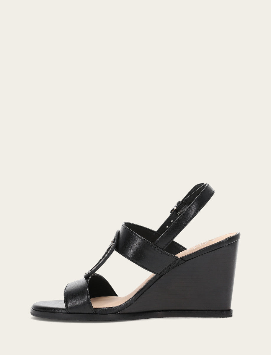 Frye Discount - Women's Black Rachel Logo Sandals