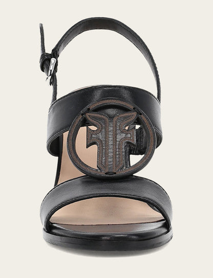 Frye Discount - Women's Black Rachel Logo Sandals