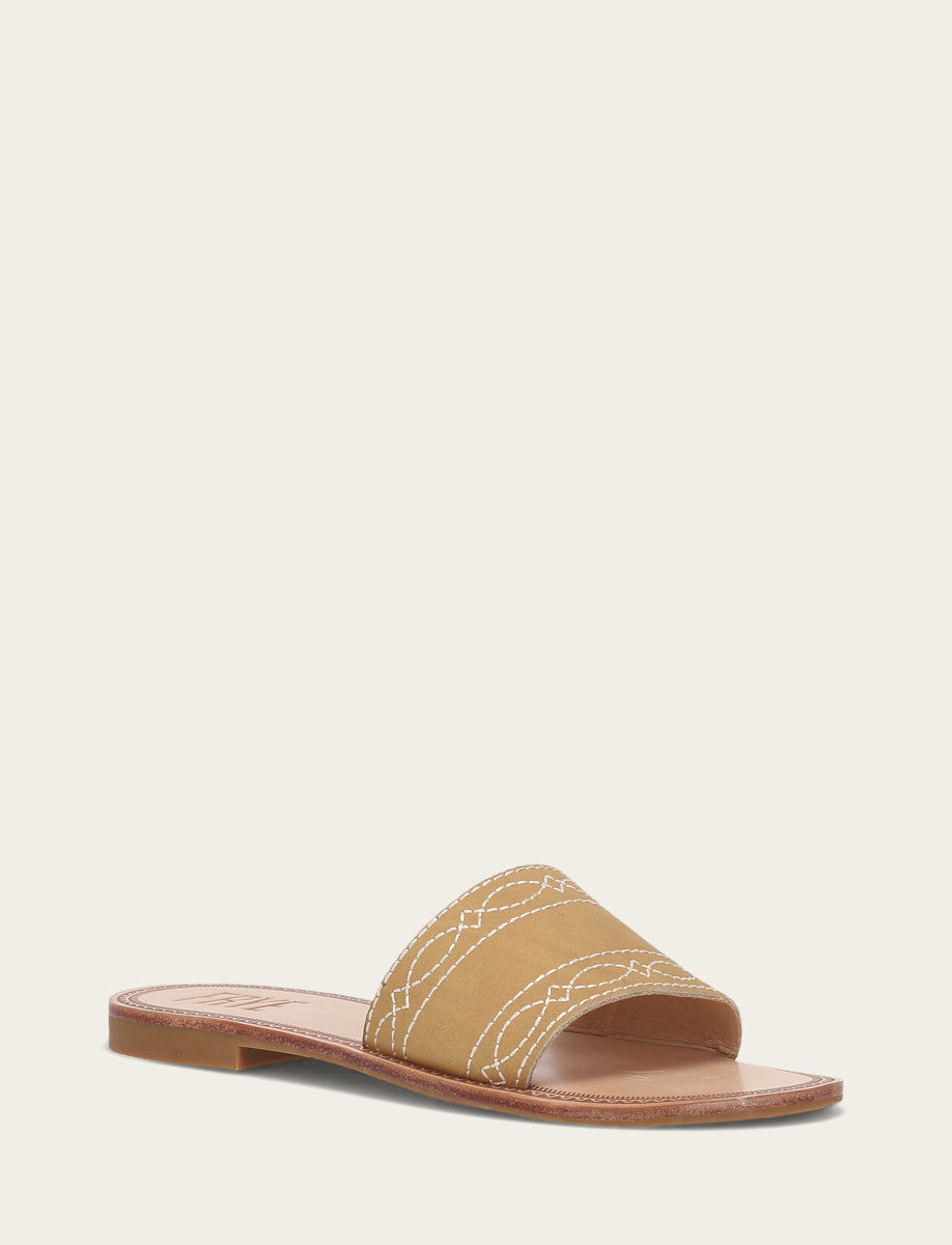 Frye Essential - Women's Banana Ava Woodstock Slide Sandals