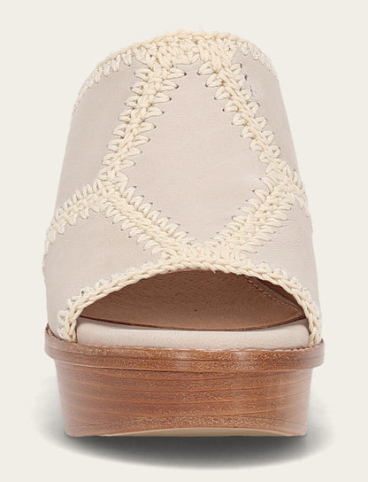Frye Classic - Women's Ivory Pipa Crochet Platform Sandals
