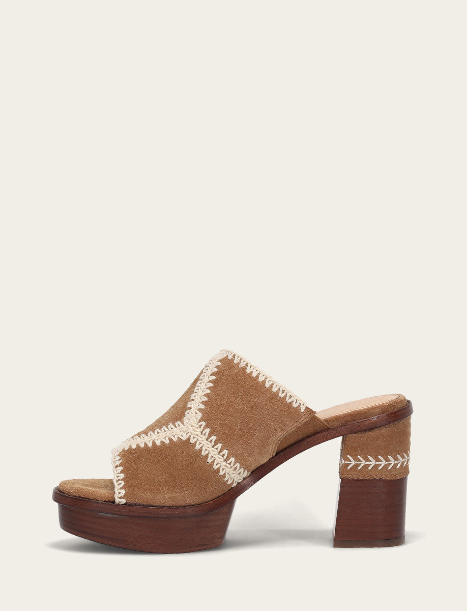 Frye Quality - Women's Almond Pipa Crochet Platform Sandals