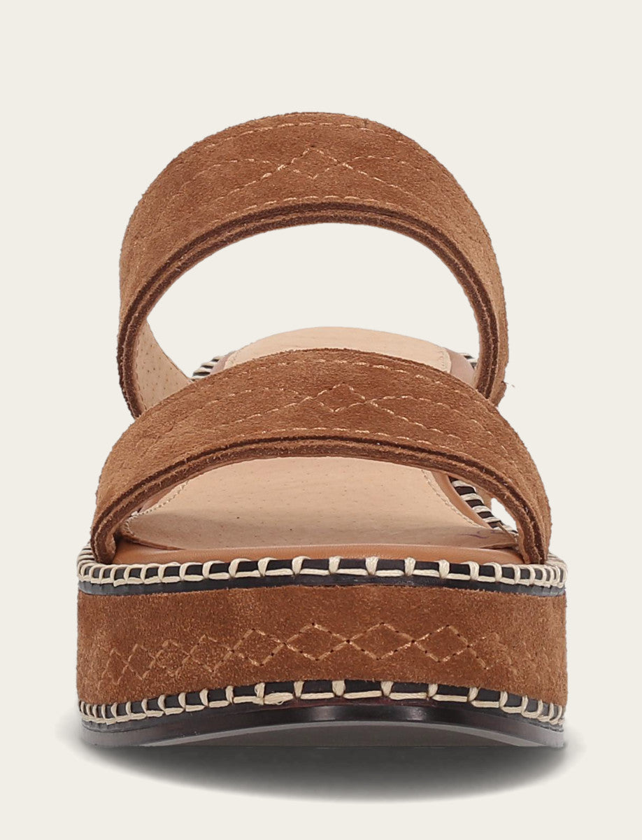 Frye Smart Buy - Women's Bark Joy Woodstock 2 Band Platform Slide Sandals