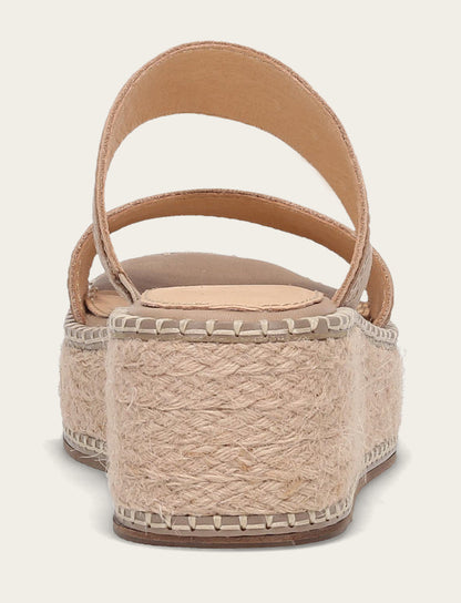 Frye Top Pick - Women's Clay Joy Woodstock 2 Band Platform Slide Sandals