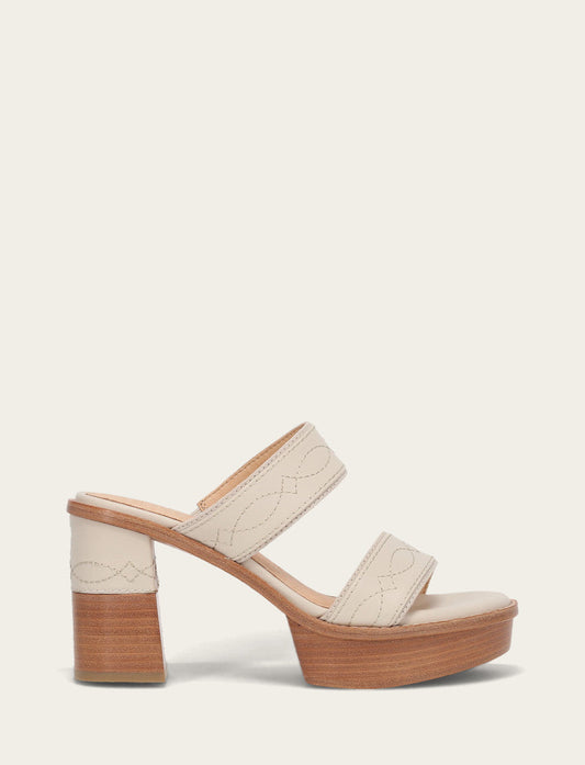 Frye Quality - Women's Ivory Pipa Woodstock 2 Band Platform Sandals