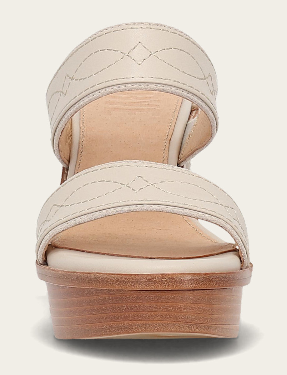 Frye Quality - Women's Ivory Pipa Woodstock 2 Band Platform Sandals
