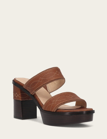 Frye Signature - Women's Saddle Pipa Woodstock 2 Band Platform Sandals
