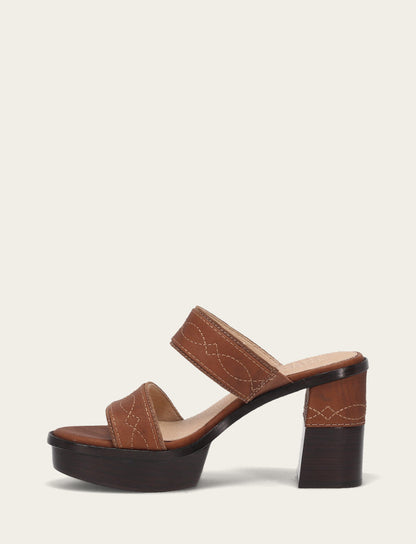 Frye Signature - Women's Saddle Pipa Woodstock 2 Band Platform Sandals