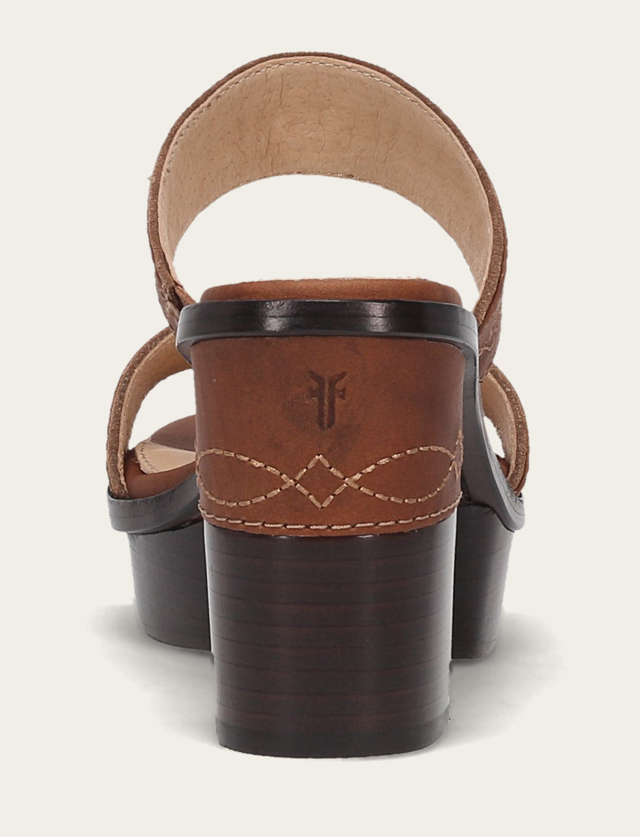 Frye Signature - Women's Saddle Pipa Woodstock 2 Band Platform Sandals
