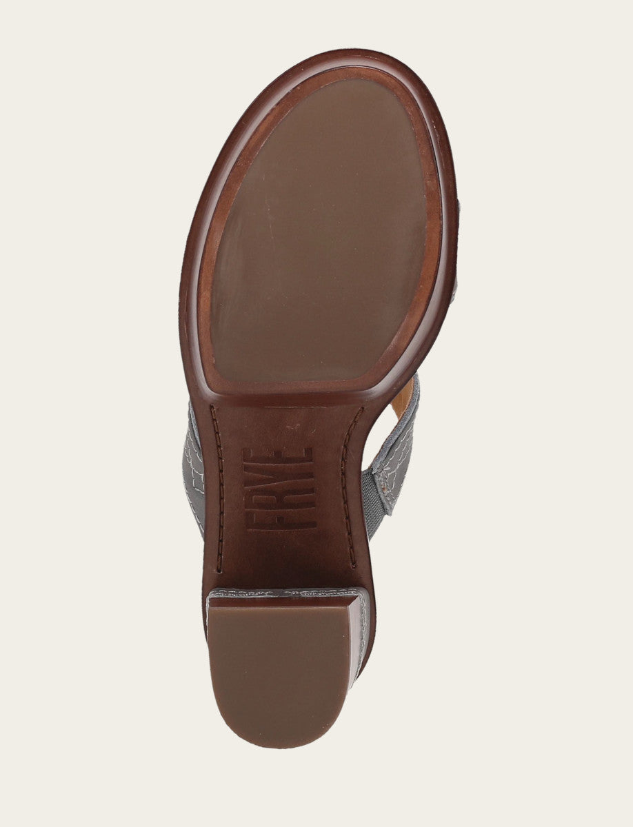 Frye Smart Buy - Women's Grey Sky Pipa Woodstock 2 Band Platform Sandals