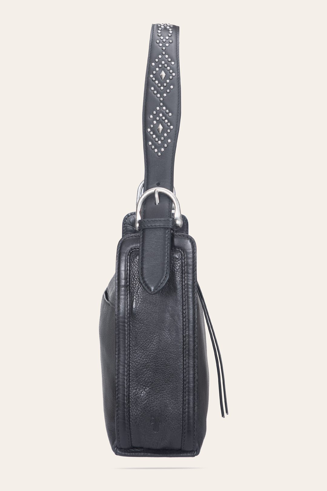 Frye Latest - Women's Black Carla Studded Shoulder Bag