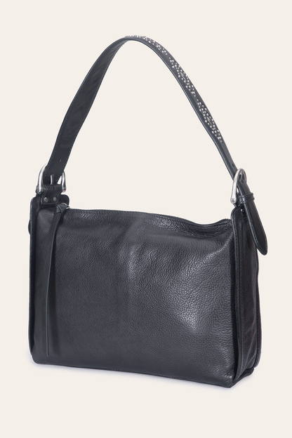 Frye Latest - Women's Black Carla Studded Shoulder Bag