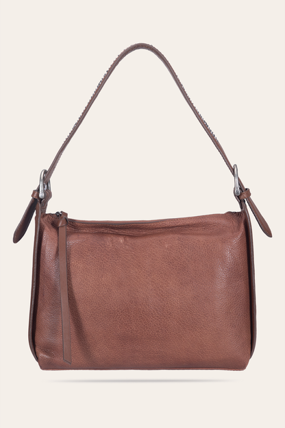 Frye Sale - Women's Cognac Carla Studded Shoulder Bag
