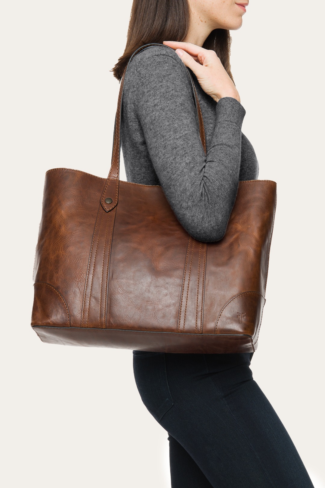 Frye Discount - Melissa Cognac Shopper