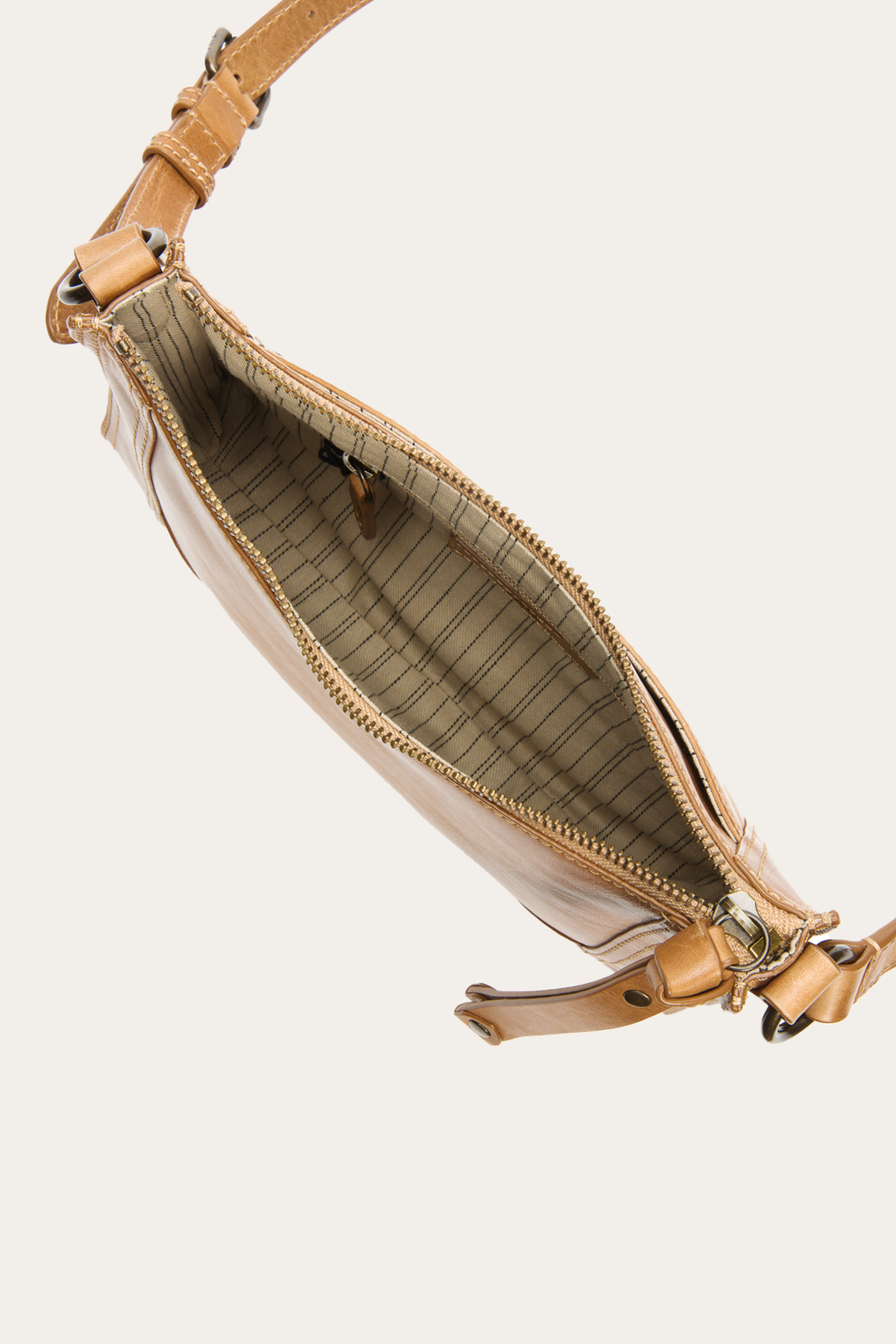 Frye Trending - Melissa Zip Crossbody in Beige