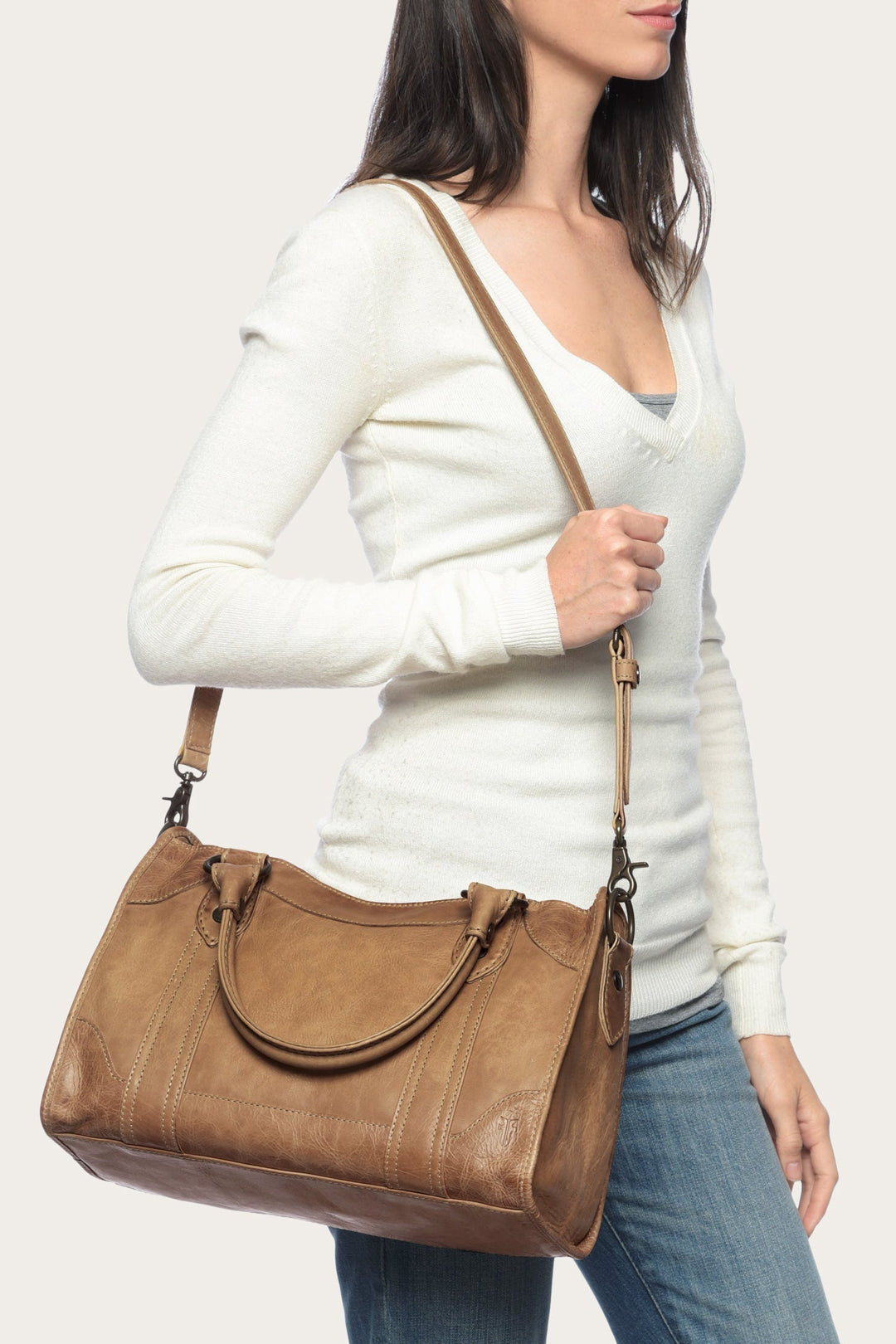 Frye Everyday - Melissa Beige Satchel