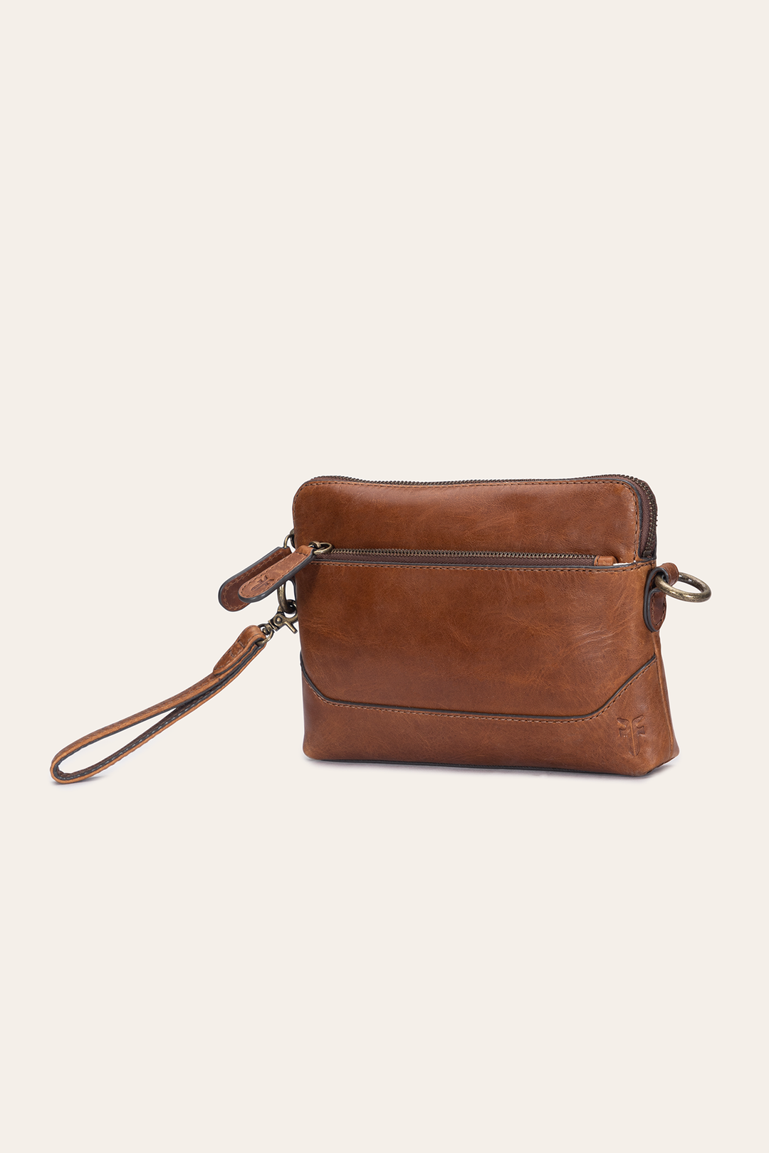 Frye Sale - Melissa Cognac Crossbody Wristlet