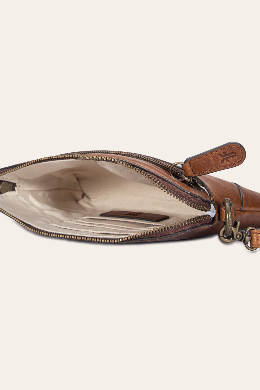 Frye Sale - Melissa Cognac Crossbody Wristlet