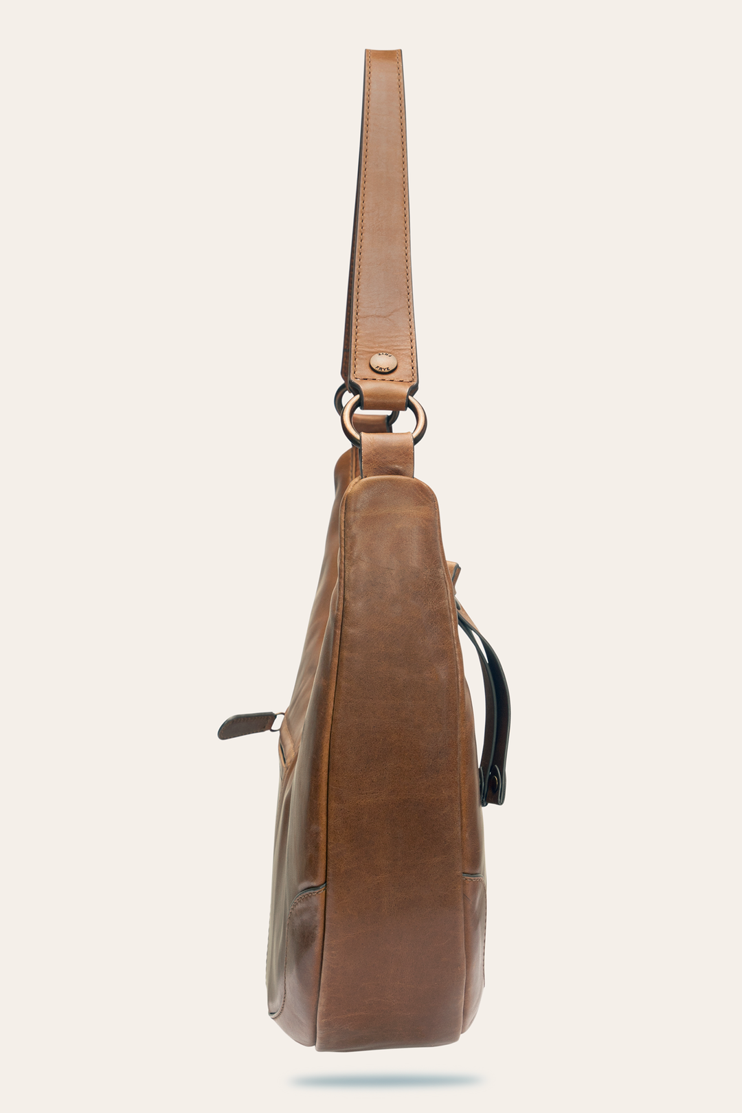 Frye Featured - Melissa Cognac Crescent Hobo