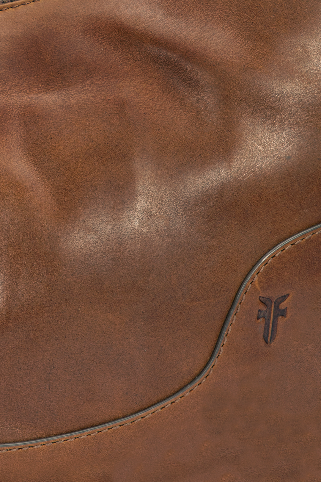 Frye Featured - Melissa Cognac Crescent Hobo
