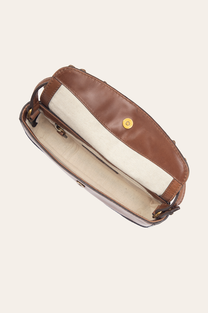 Frye Trending - Cognac Melissa Floral Convertible Mini Flap
