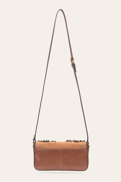 Frye Trending - Cognac Melissa Floral Convertible Mini Flap