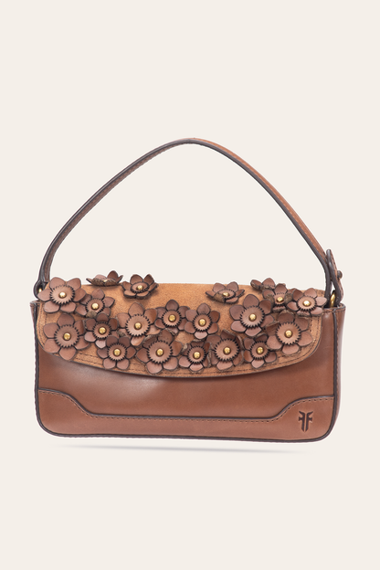 Frye Trending - Cognac Melissa Floral Convertible Mini Flap