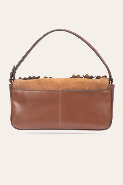 Frye Trending - Cognac Melissa Floral Convertible Mini Flap