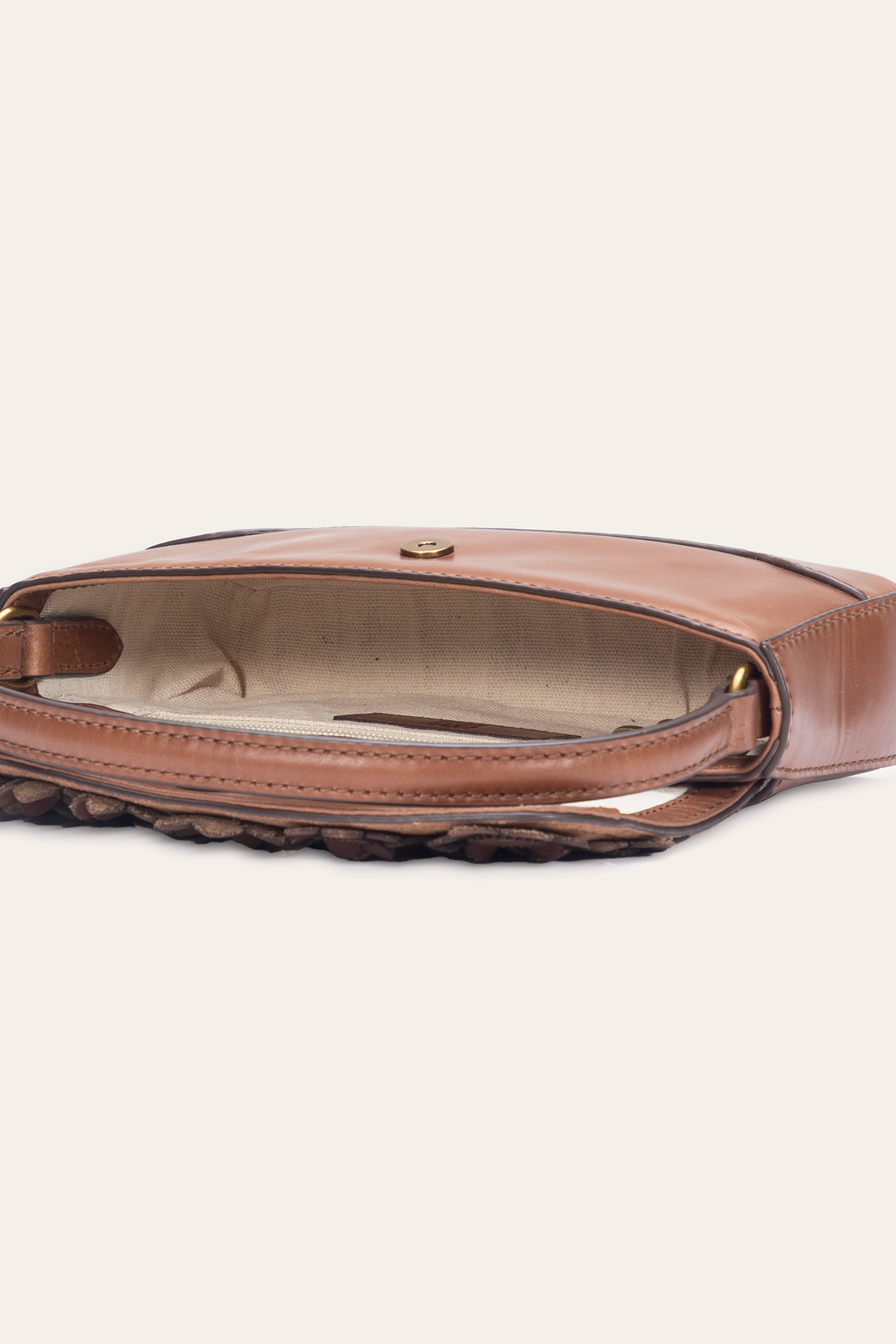 Frye Trending - Cognac Melissa Floral Convertible Mini Flap