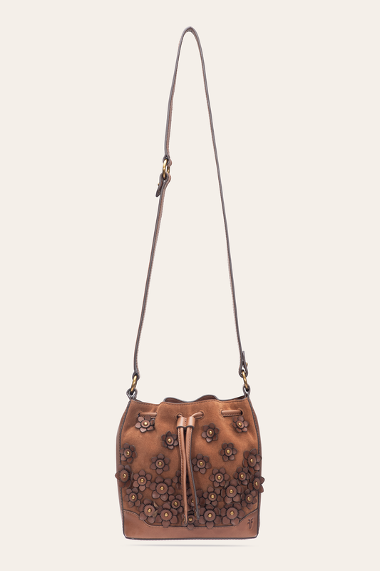 Frye Everyday - Cognac Melissa Floral Convertible Bucket