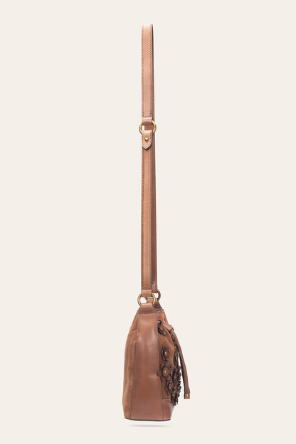 Frye Everyday - Cognac Melissa Floral Convertible Bucket