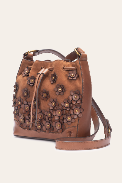 Frye Everyday - Cognac Melissa Floral Convertible Bucket