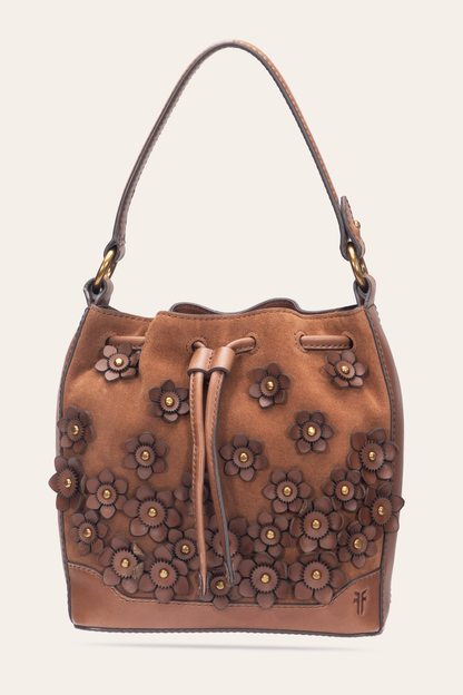 Frye Everyday - Cognac Melissa Floral Convertible Bucket