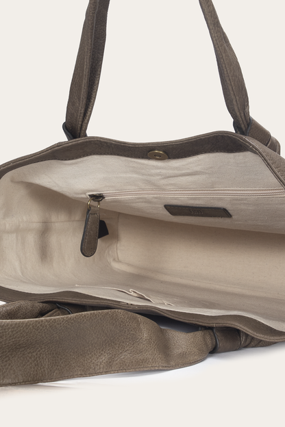 Frye Sale - Dusty Olive Nora Knotted Tote