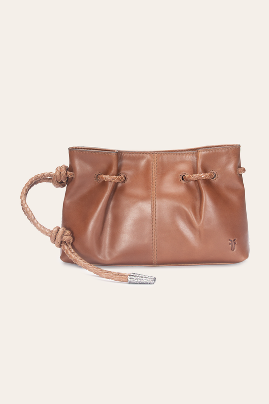 Frye Recommended - Cognac Caroline Wristlet Clutch