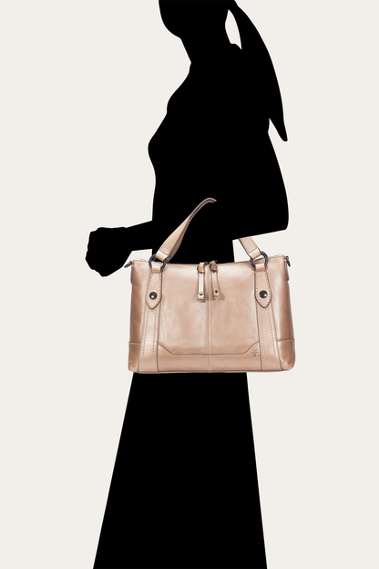 Frye Smart Buy - Light Bronze Melissa Medium Satchel
