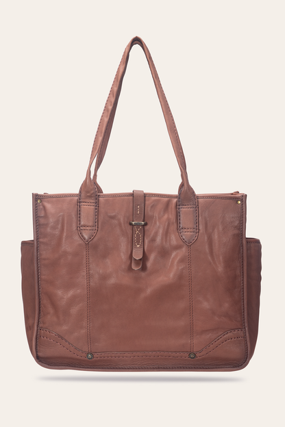 Frye Top Pick - Campus Cognac Tote
